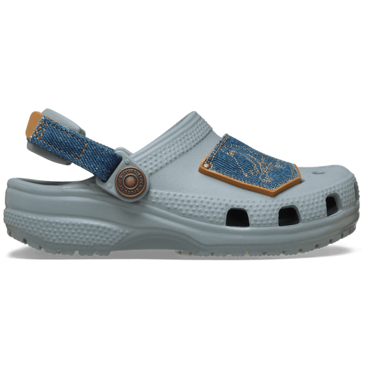 Toddler Classic Denim Adjustable Backstrap Clog | Crocs US