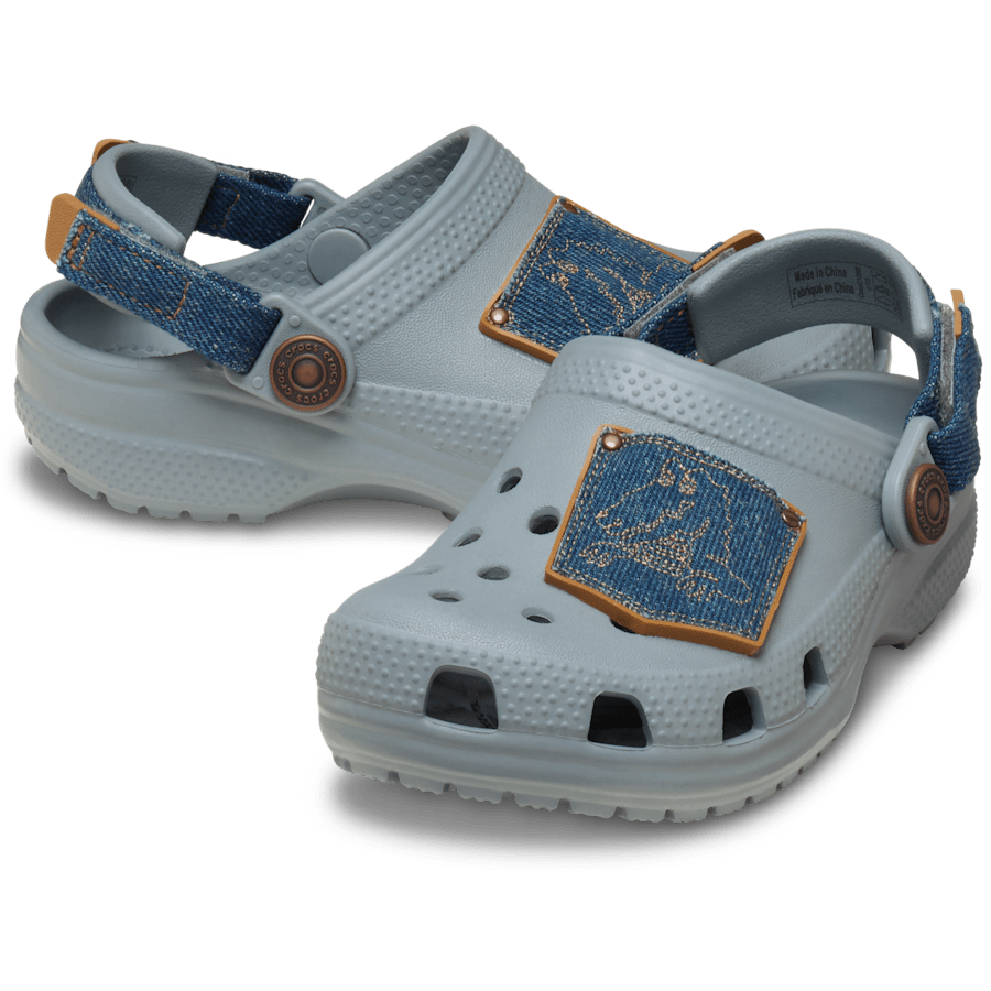 Toddler Classic Denim Adjustable Backstrap Clog | Crocs US