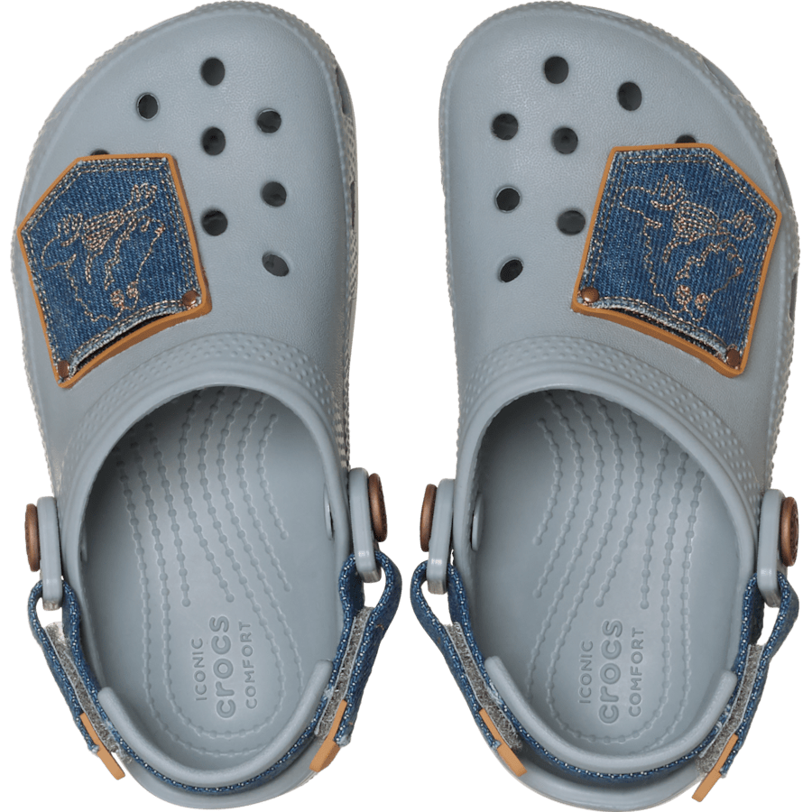Toddler Classic Denim Adjustable Backstrap Clog | Crocs US