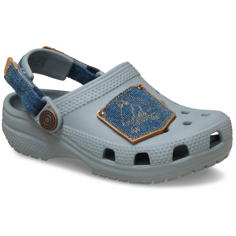Toddler Classic Denim Adjustable Backstrap Clog | Crocs US