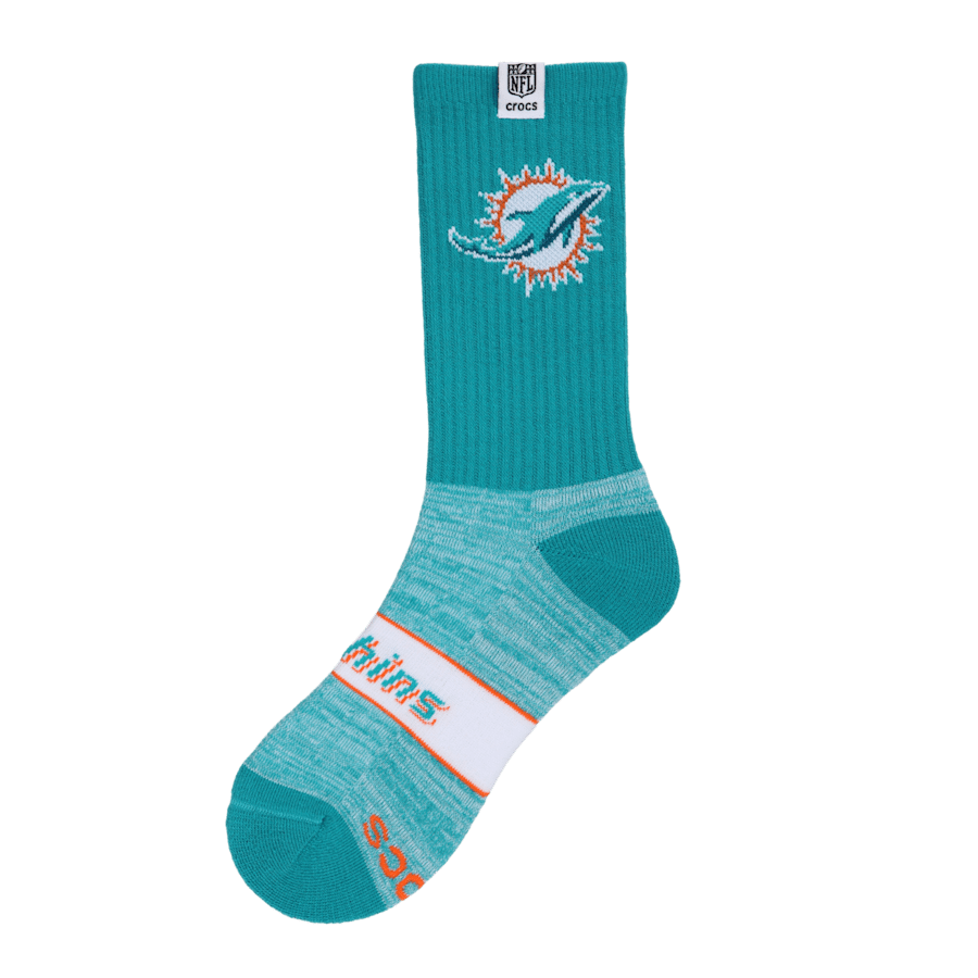 NFL Miami Dolphins Crocs Socks | Crocs discount