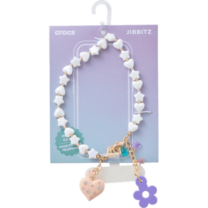 Beaded Heart Flower Phone Wristlet | Crocs on sale