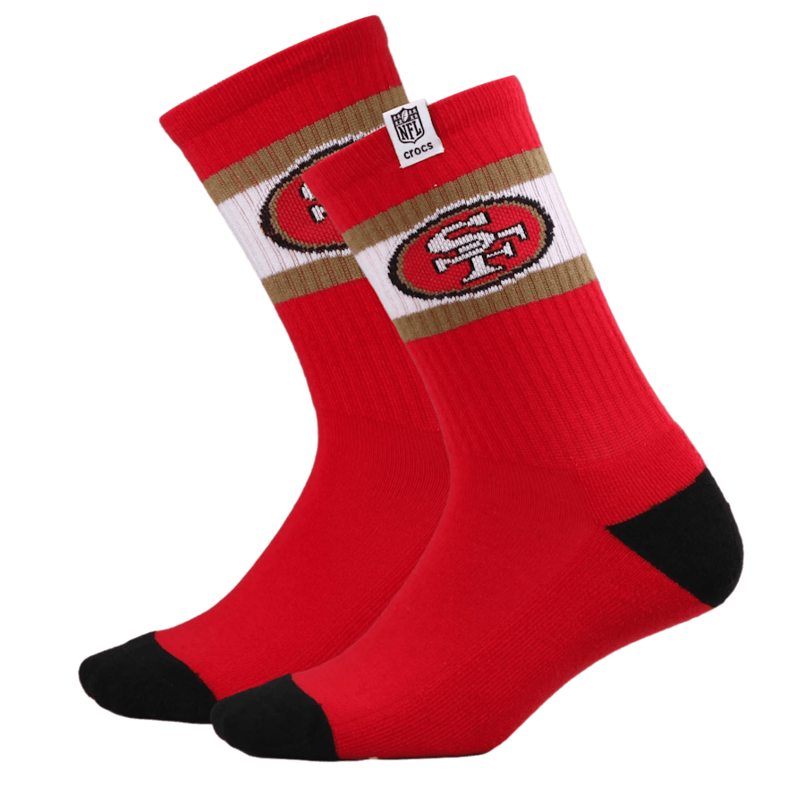 NFL San Francisco 49ers Crocs Socks | Crocs US