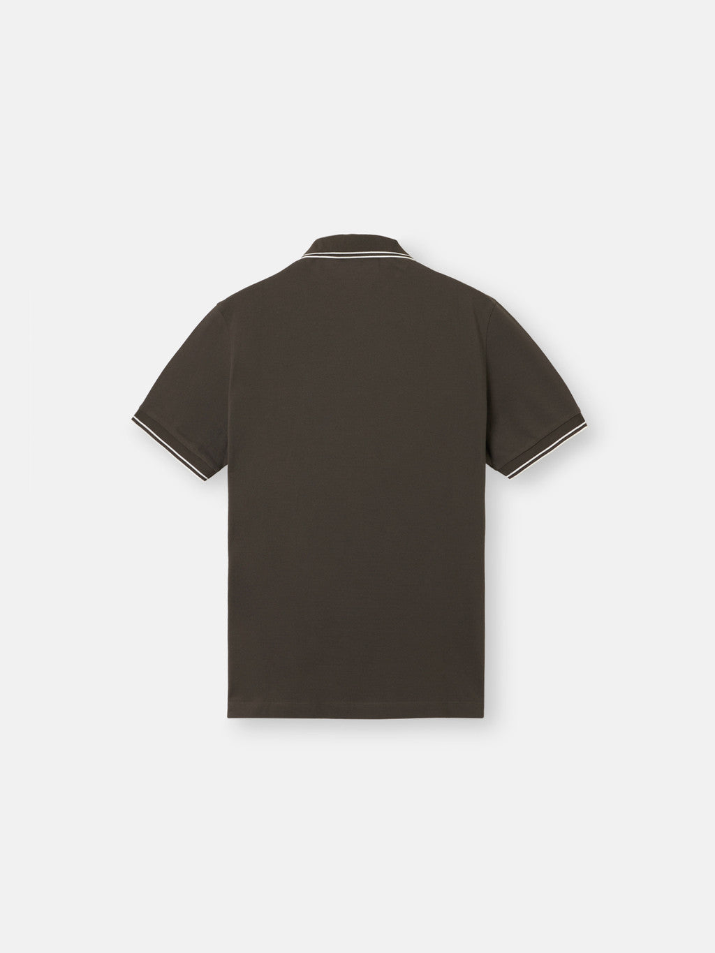 2200007 95% ORGANIC COTTON / 5% ELASTANE PIQUÉ Slim-fit short-sleeve polo shirt with striped details