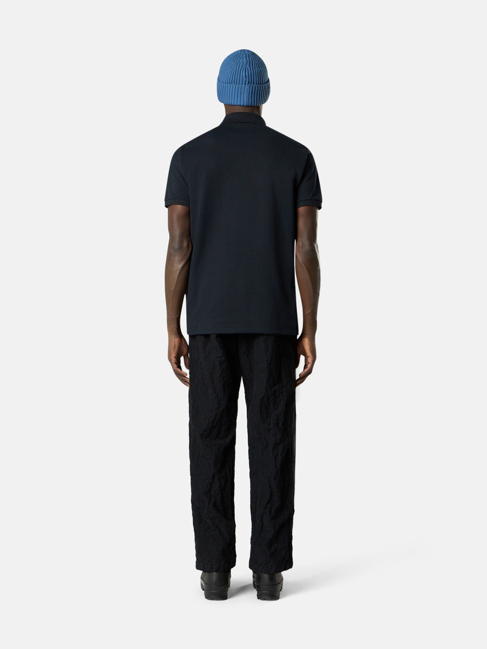 2200009 50/2 ORGANIC COTTON PIQUÉ Regular-fit short-sleeve polo shirt with Compass patch