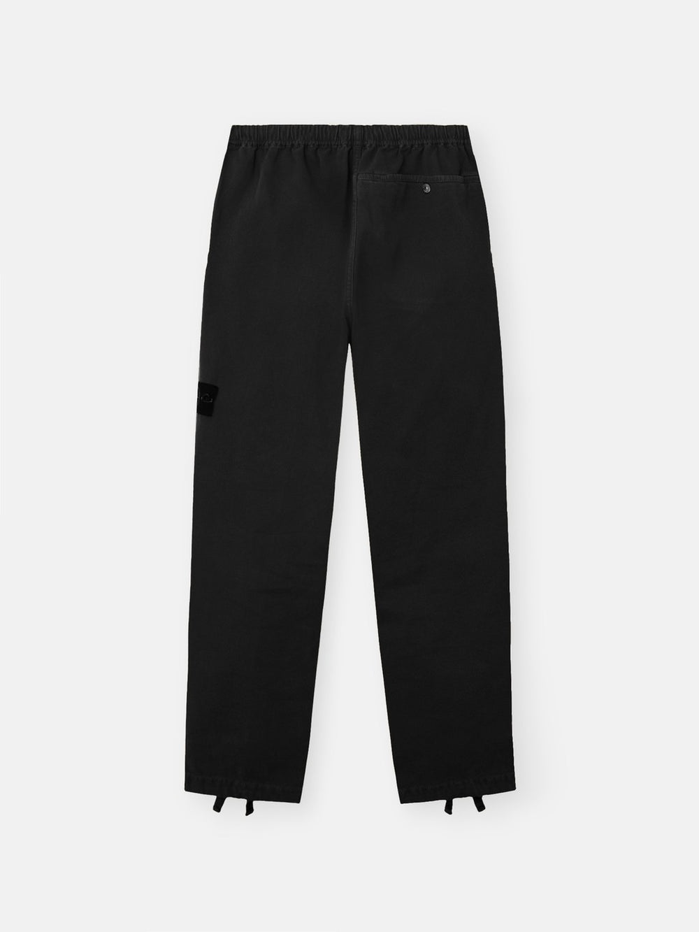 3100005 ORGANIC PANAMA COTTON 'OLD' EFFECT Loose-fit cargo trousers with elasticated waistband