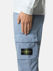 3100031 STRETCH ORGANIC COTTON TWILL Regular-tapered-fit cargo trousers with drawstring waistband