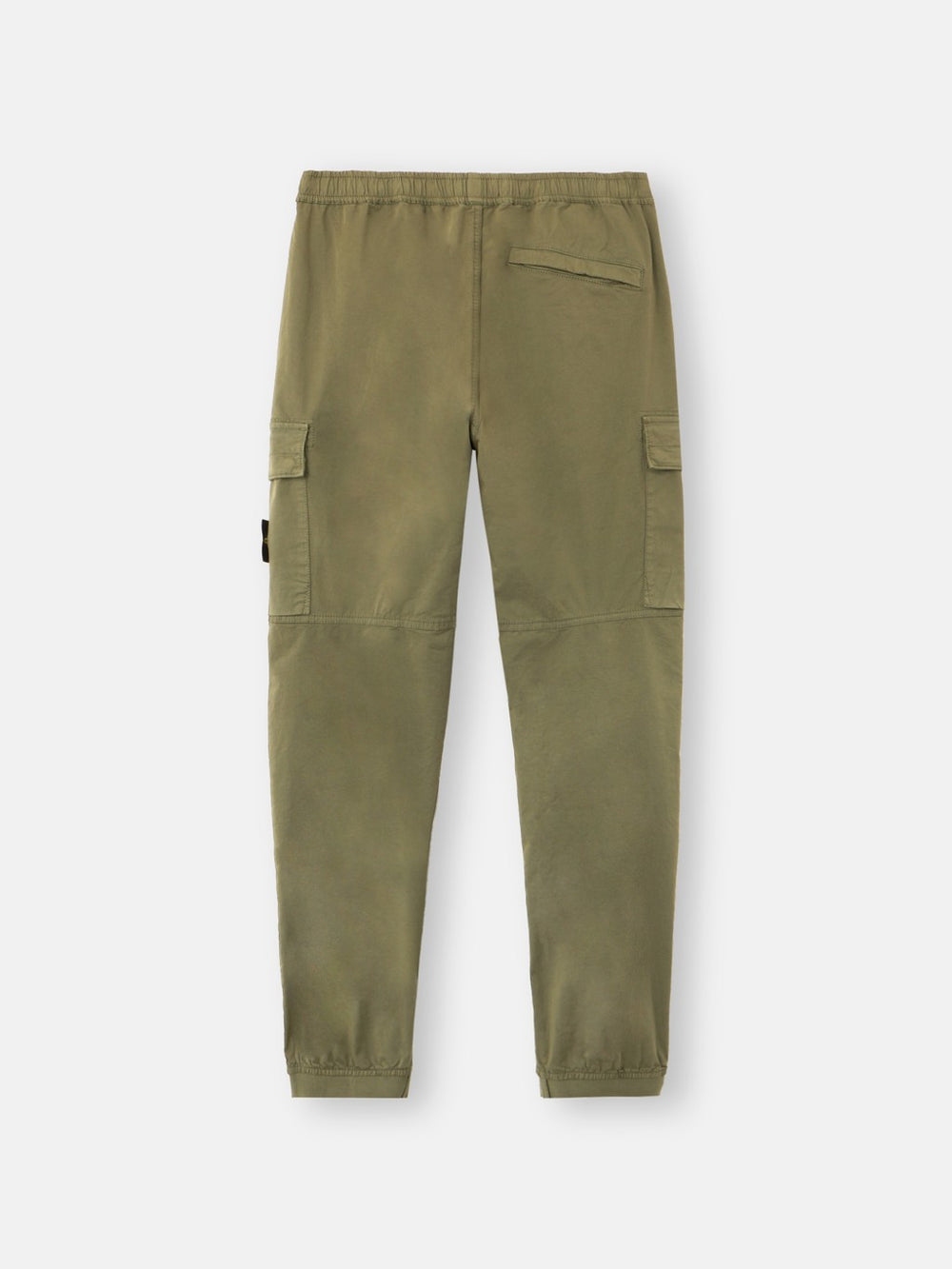 3100031 STRETCH ORGANIC COTTON TWILL Regular-tapered-fit cargo trousers with drawstring waistband