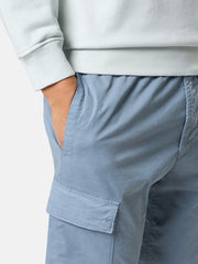 3100031 STRETCH ORGANIC COTTON TWILL Regular-tapered-fit cargo trousers with drawstring waistband