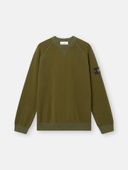 5100013 RAW HAND ORGANIC COTTON Loose-fit crewneck jumper