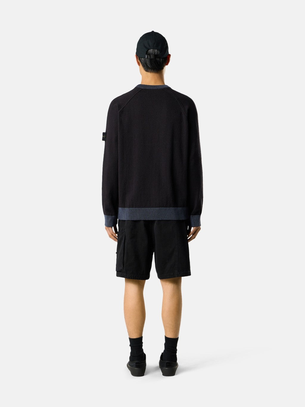 5100013 RAW HAND ORGANIC COTTON Loose-fit crewneck jumper