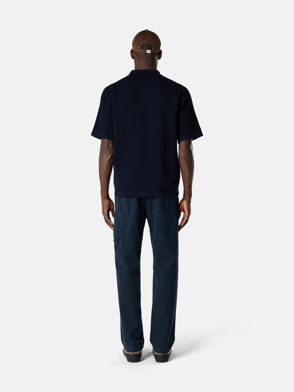 5100030 MICRO STITCH SOFT ORGANIC COTTON Loose-fit short-sleeve polo with Compass patch