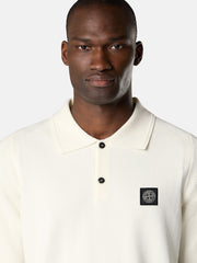 5100030 MICRO STITCH SOFT ORGANIC COTTON Loose-fit short-sleeve polo with Compass patch