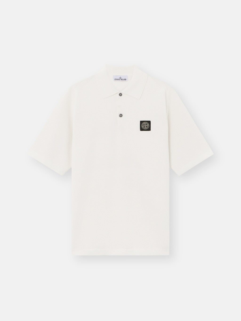 5100030 MICRO STITCH SOFT ORGANIC COTTON Loose-fit short-sleeve polo with Compass patch