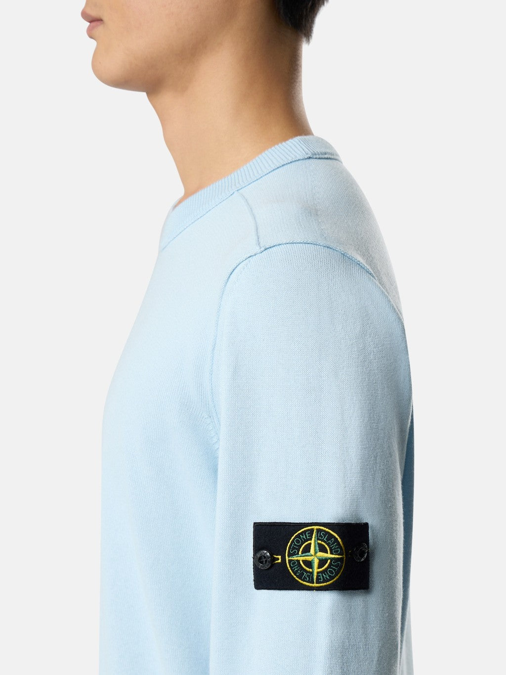 5100053 SOFT ORGANIC COTTON Crewneck jumper with rolled edge seams