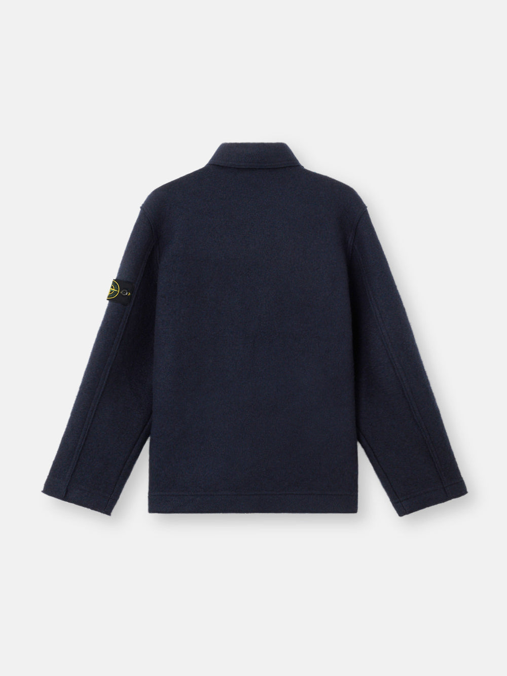 5100058 FELTED RWS WOOL Button-up shirt with chest pockets and snap fastening