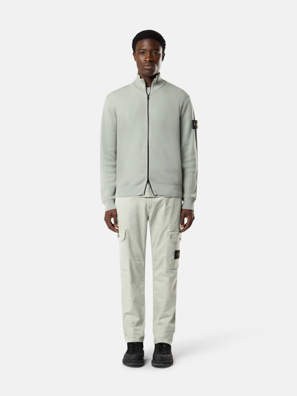 5100126 RIBBED SOFT ORGANIC COTTON Regular-fit zip-up jumper