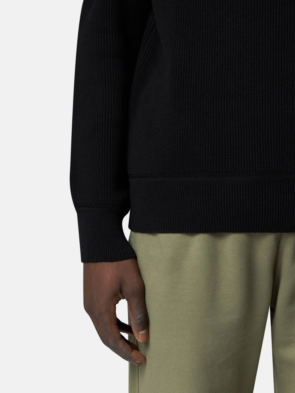 5100154 RIBBED SOFT ORGANIC COTTON Regular-fit crewneck jumper