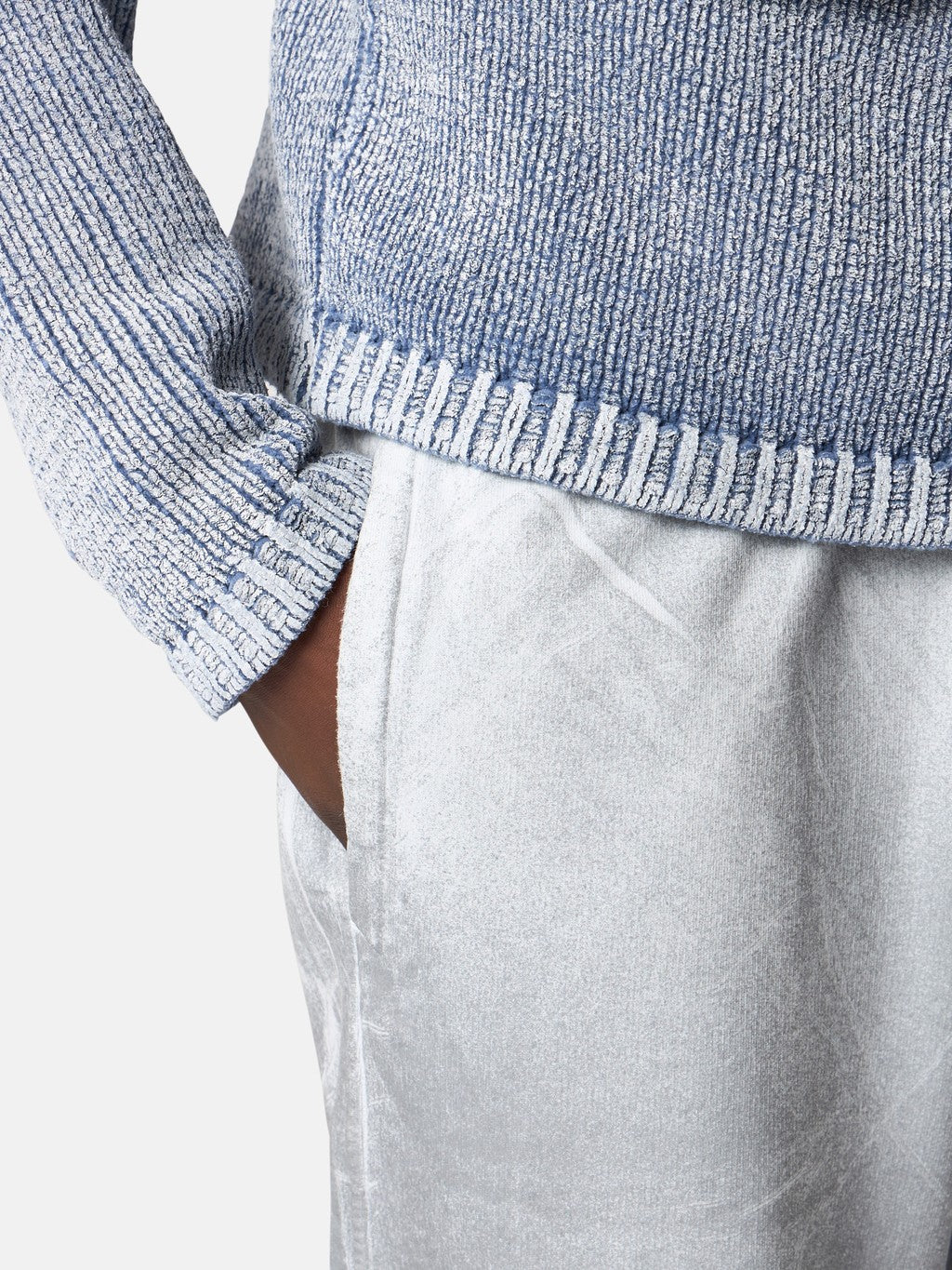 REFLECTIVE GARMENT LAMINATION Loose-fit joggers with elasticated waistband 6200003 ORGANIC COTTON FLEECE