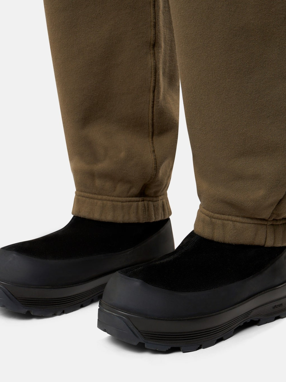 6200004 HEAVY FLEECE 53% ORGANIC COTTON Loose-fit joggers with contrast elasticated waistband