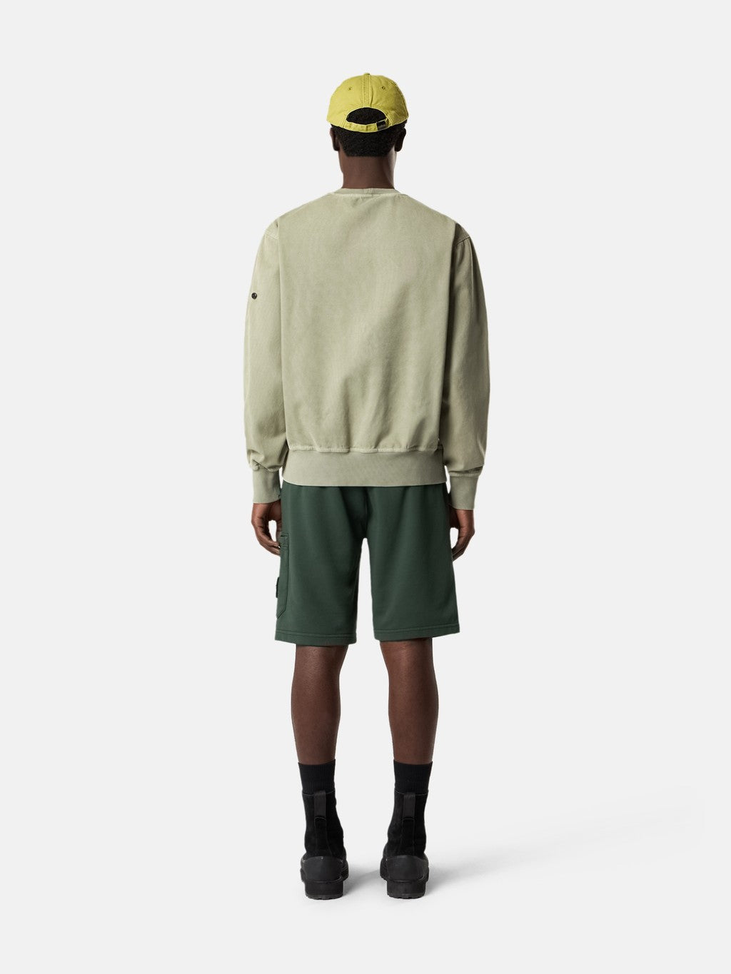 6200011 ORGANIC COTTON FLEECE Regular-fit Bermuda shorts with elasticated waistband