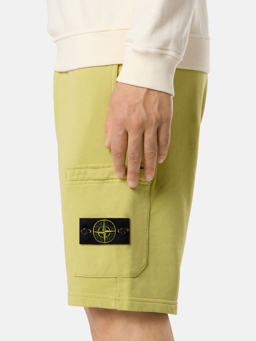 6200011 ORGANIC COTTON FLEECE Regular-fit Bermuda shorts with elasticated waistband