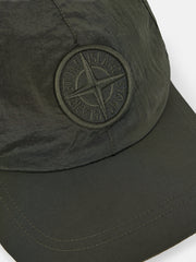 9100011 NYLON METAL IN ECONYL® Baseball cap with drawcord and Compass embroidery
