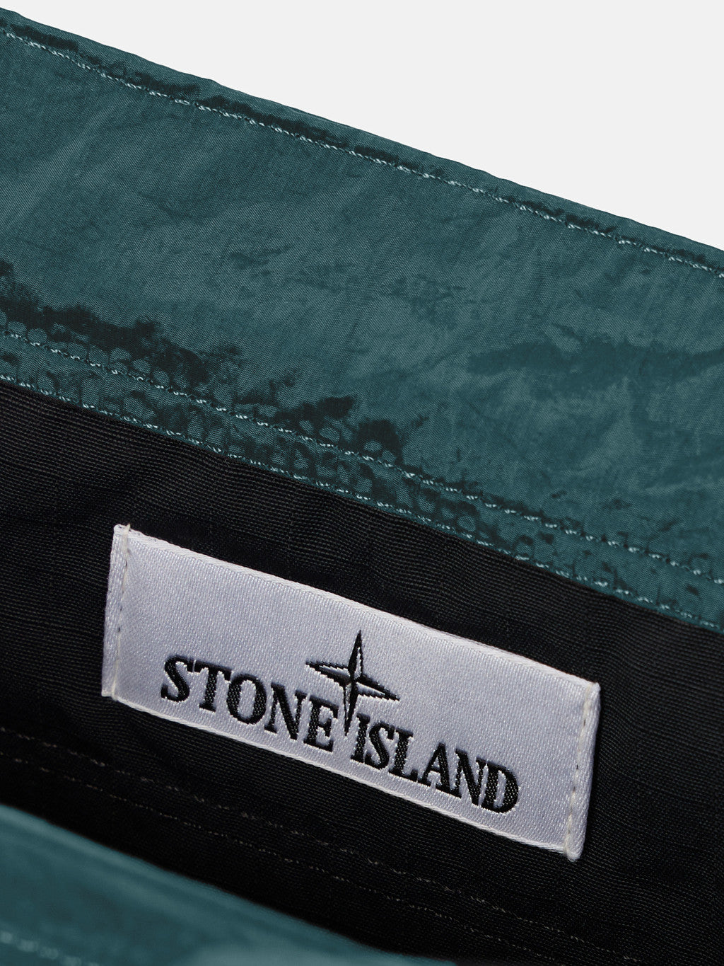 9200013 COATED NYLON METAL IN ECONYL® Tote bag with front zip pocket and ripstop lining