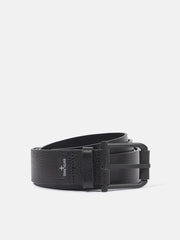 9300002 TUMBLED LEATHER Belt with matt metal buckle