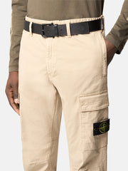 9300002 TUMBLED LEATHER Belt with matt metal buckle