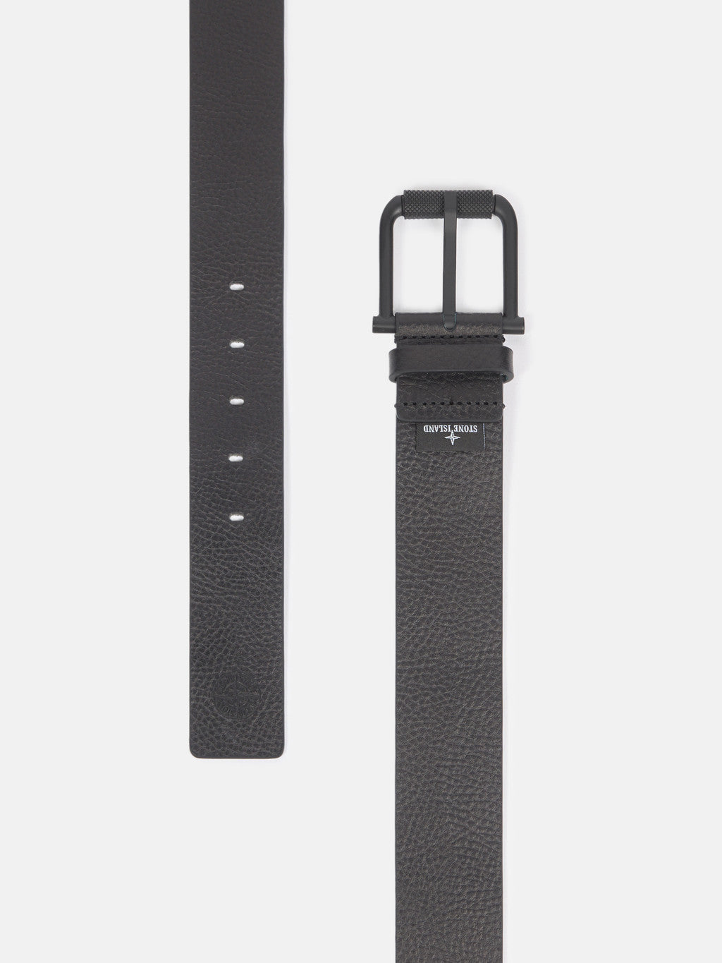 9300002 TUMBLED LEATHER Belt with matt metal buckle