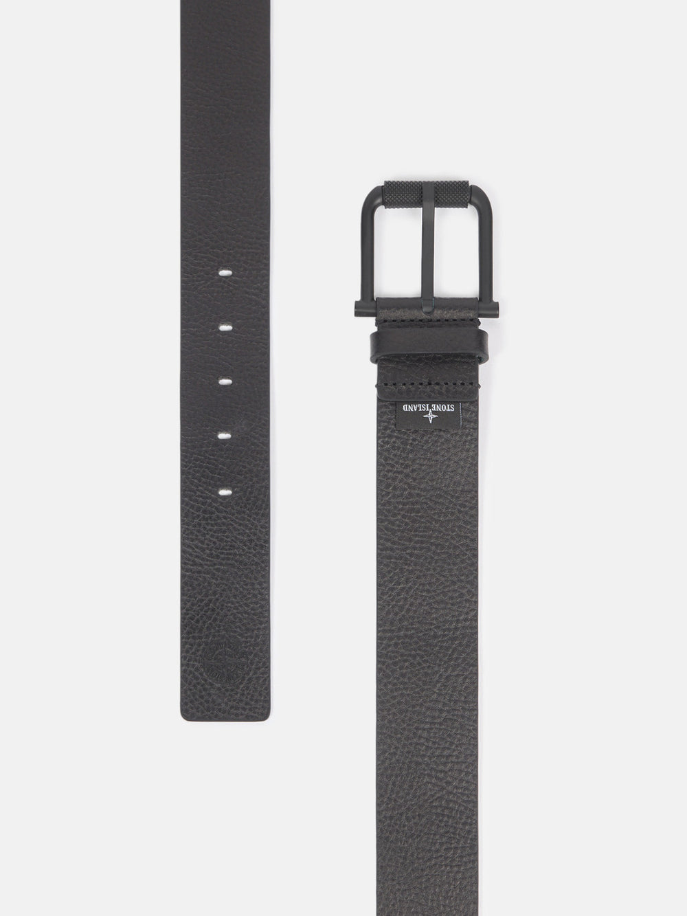 9300002 TUMBLED LEATHER Belt with matt metal buckle