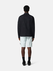 L100019 STRETCH ORGANIC COTTON TWILL Slim-fit cargo Bermuda shorts with zip pockets