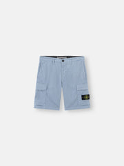 L100020 STRETCH COTTON TELA 'PARACADUTE' Regular-fit cargo Bermuda shorts with zip pockets